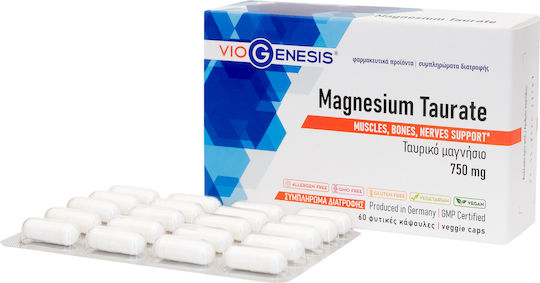 Viogenesis Магнезий и Калий 750 mg 60 Капсули с вкус Viogenesis