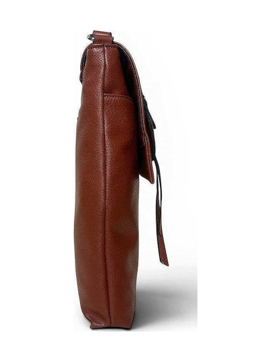Damen-Crossbody-Messenger-Tasche Amaryllis Tabakbraun