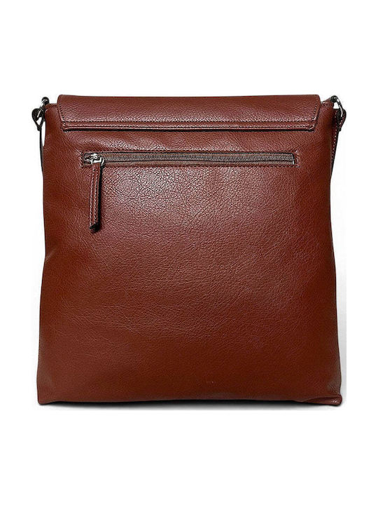 Damen-Crossbody-Messenger-Tasche Amaryllis Tabakbraun