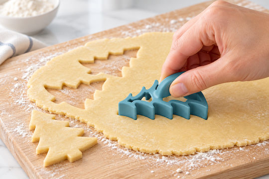 Zenker Weihnachtliche Keksausstecher aus Kunststoff, 4er-Set