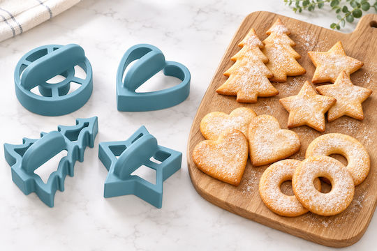 Zenker Weihnachtliche Keksausstecher aus Kunststoff, 4er-Set