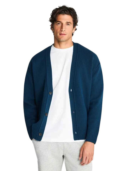 Men's Knitted Cardigan Midnight Blue Blue