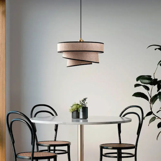 Opviq Stage Chandelier Висяща Кафява Лампа с Фасунга E27 10x10x30 см
