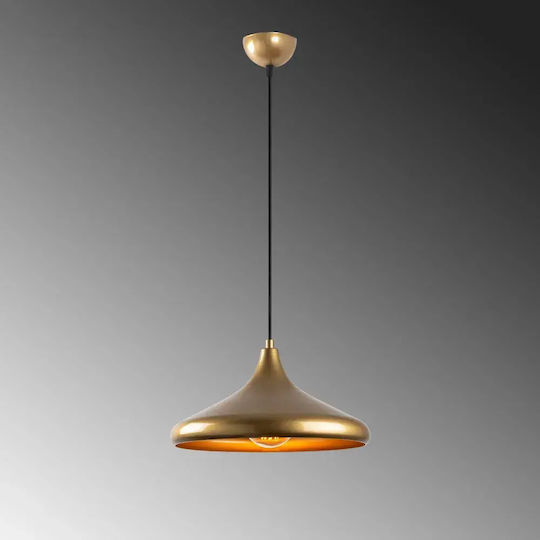 Opviq Eysan Hängelampe Gold für 27 E27-Leuchtmittel 34x34x27 cm