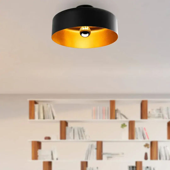 Opviq Vesta Lampă suspendată Neagră cu dulie E27 35x35x18 cm Opviq Vesta Lampă suspendată Neagră cu dulie E27 35x35x18 cm