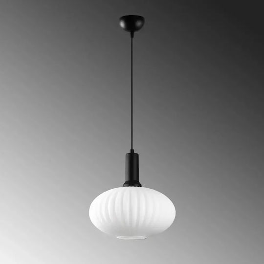 Opviq Asker Lampă Suspendată Neagră pentru 30 de Becuri E27 30x30x118 cm