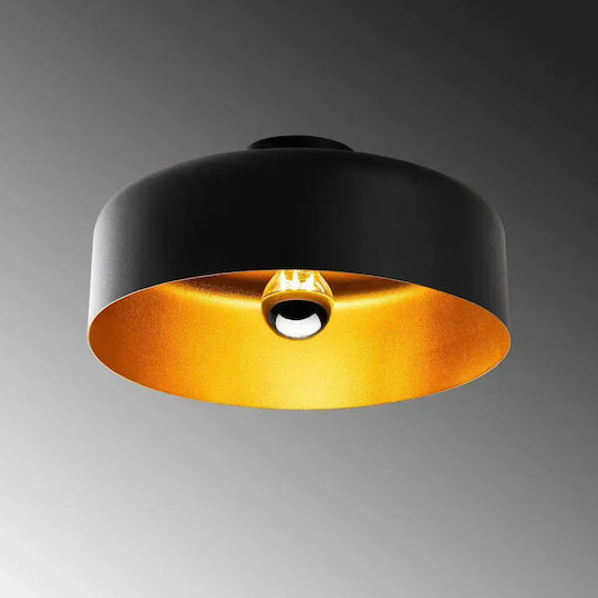 Opviq Vesta Κρεμαστό Φωτιστικό Μαύρο με Ντουί E27 35x35x18εκ.