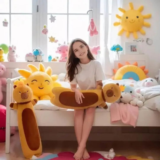 Jucărie de pluș Capibara Pernă 70 Cm Maro Cadou pentru Copii și Adulți