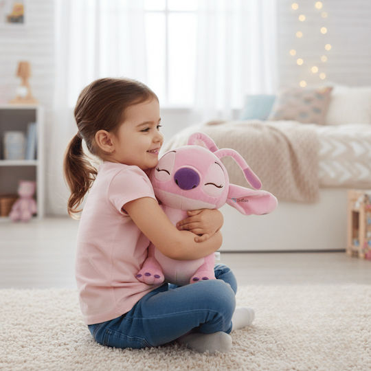 Jucărie de Pluș Stitch Roz, Lumină Albă – Cadoul Perfect pentru Copii și Colecționari, 35 Cm