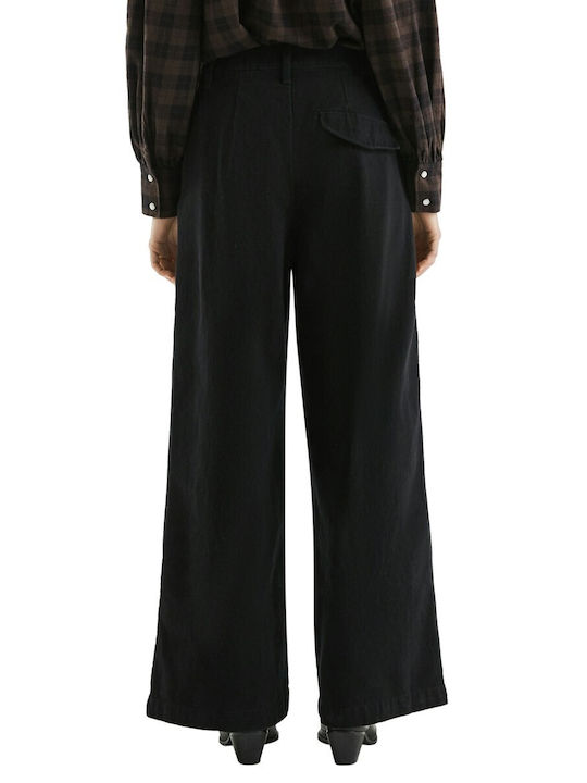 Damen Stoffhose Schwarz