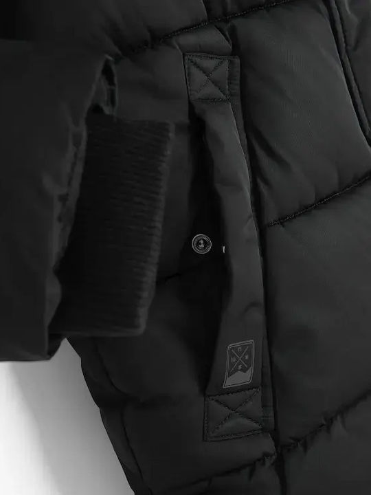 Kurze Schwarze Casual-Kinderjacke