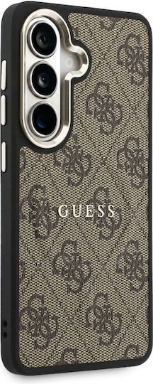 Guess Leder 4G Geprägtes Ring Classic Logo MagSafe Guhms26fep4msegw Samsung Galaxy S26 Fe Braun