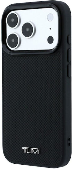 Tumi Leather Ballistic Pattern Magsafe Case Iphone 18 Pro Max 17 Pro Max Black Tuhmp18xrbak