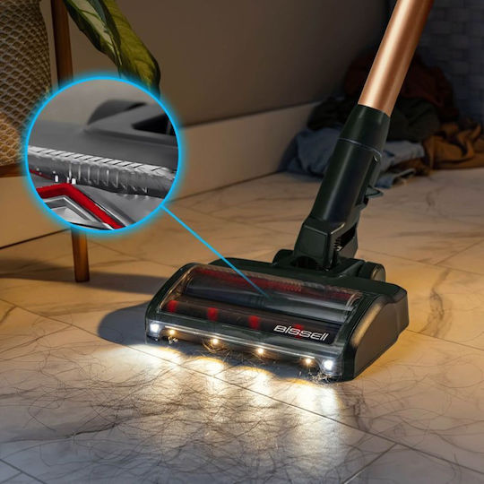Bissell PowerClean DualBrush Pro Επαναφορτιζόμενη Σκούπα 2 σε 1 Stick & Χειρός 25.2V Μαύρη