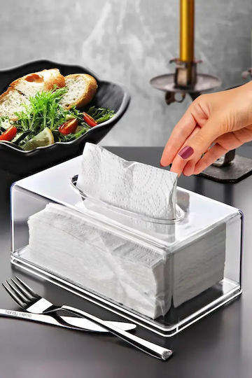 Hermia Suport Transparent pentru Șervețele din Plastic 21x12x9cm 639OKK1136