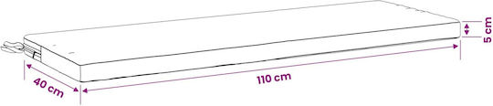 vidaXL Pernă De Bancă De Grădină Soest Culoare Bej 2 Bucăți 40x110 Cm