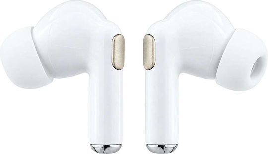 Glossy Gold Lineprinted Classic Logo Earbud Bluetooth Handsfree Ακουστικά με Θήκη Φόρτισης Χρυσά