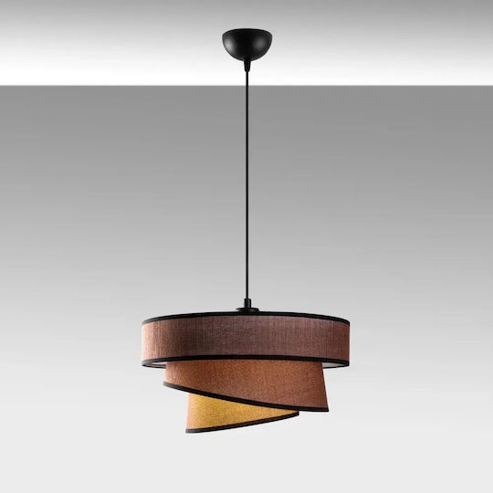 Opviq Stage Kronleuchter Hängelampe Braun mit E27-Fassung 10x40x30 cm