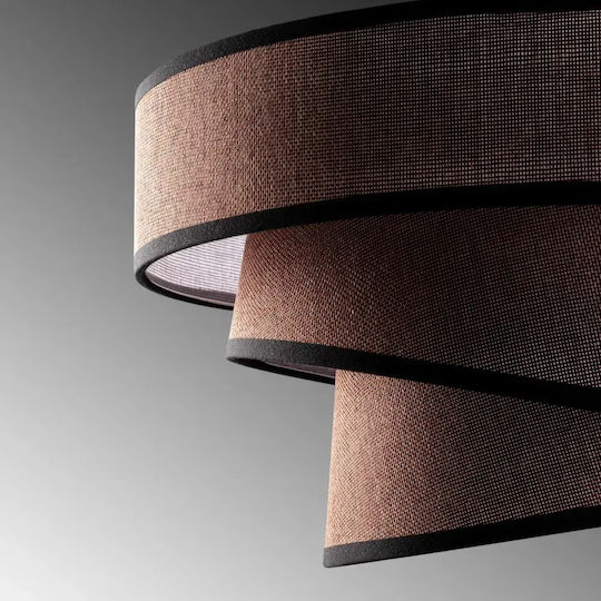 Opviq Stage Kronleuchter Hängelampe Braun mit E27-Fassung 10x40x30 cm