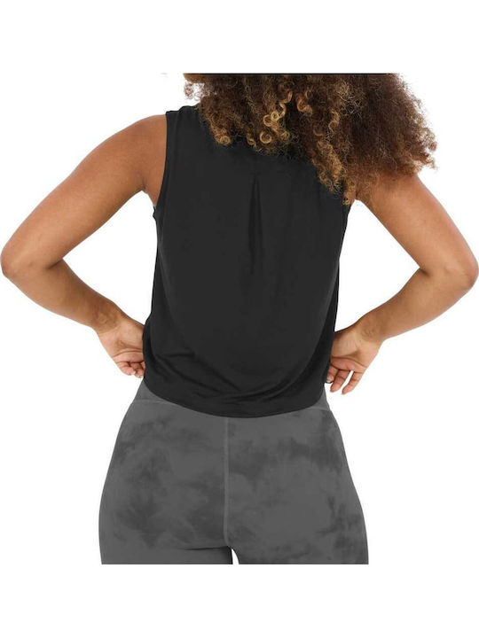 Women's Sports Sleeveless Black Top