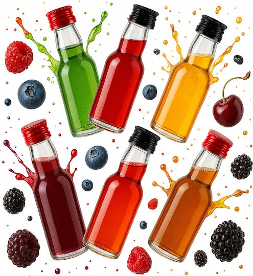 50x Mini-Monopoly-Flasche aus Glas 40 ml Miniaturflasche für Hochzeitsalkohol