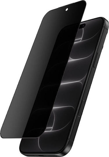 Crong Privacy 3D Armour Glass Folie de Sticlă Securizată Privacy pentru iPhone 18 Pro Crgp3dagip1863p
