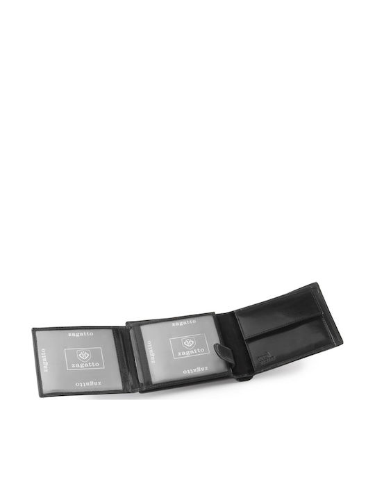 Кожен Мъжки Портфейл с RFID Черен