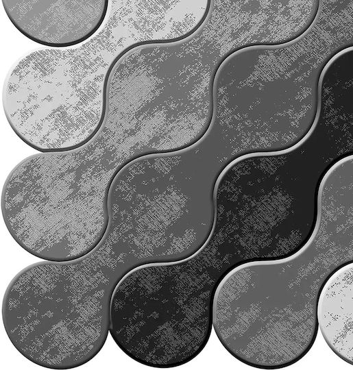 Conceptum Hypnose Неплъзгаща се Пътека White / Gray / Black 80x150cm