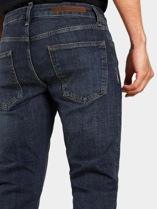 Мъжки еластични дънки със Slim Fit кройка Blue