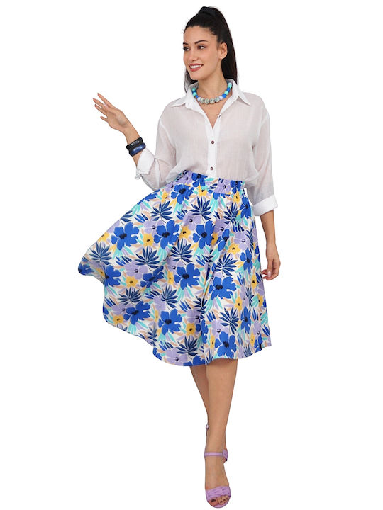 Maxi Floral Multicolour Skirt