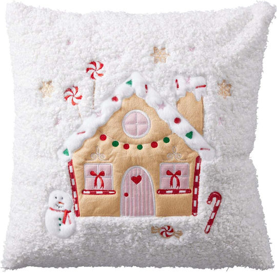 K-m Christmas Decorative Pillow White 45x45cm