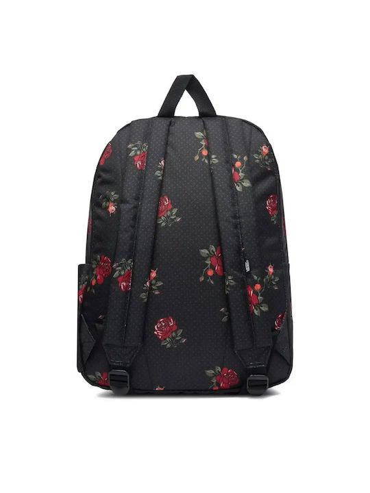 Old Skool Classic Junior High-High School Backpack with Water Bottle Holder Black 22L