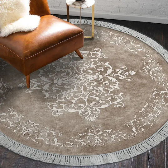 Conceptum Hypnose Conceptum Hypnose Covor Rotund Bej-Alb Φ100cm
