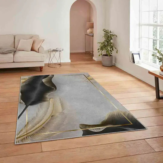 Conceptum Hypnose Hm-crp25-31 Covor Rectangular Gri-Auriu 80x140cm