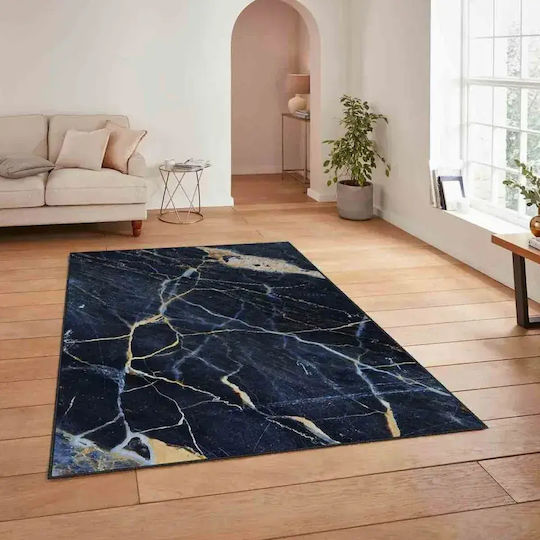 Conceptum Hypnose Hm-crp25-10 Covor Rectangular Albastru-Auriu 80x140cm
