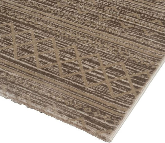 Isexan Allegra Rectangular Living Room Rug Beige 133x195cm