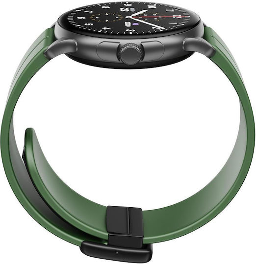 HMD Watch X1 46 mm mit Herzfrequenzmesser (Grau-Grün)