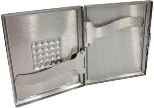 Metallisches Zigarettenetui Pierre Cardin Silber 10x8x2 cm 99202