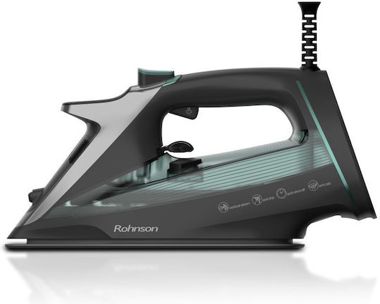 Steam Iron 3050W with Ceramic Soleplate and Continuous Steam Output 40g/min