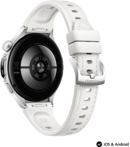 Huawei Watch 6 Aluminium 42mm Αδιάβροχο με Παλμογράφο (Λευκό)