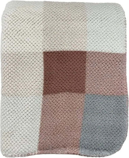 Domoletti Μονή 150x200εκ. Grey/pink
