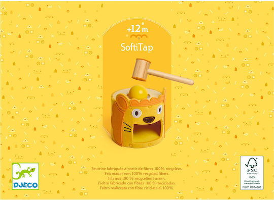 Играчка с чукче Softi Tap Лъв от Дърво за 12+ Месеца