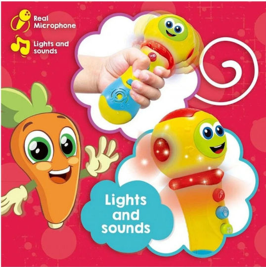 Lisciani Giochi Βρεφικό Παιχνίδι Carotina Baby Microphone με Μουσική και Ήχους για 12+ Μηνών
