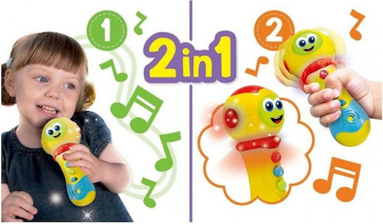 Lisciani Giochi Βρεφικό Παιχνίδι Carotina Baby Microphone με Μουσική και Ήχους για 12+ Μηνών