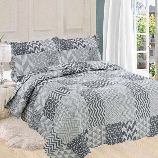 Dimcol 320 Coverlet Set Single Gray 160x220cm 2 Pieces