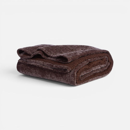 Nef-Nef Homeware Brave Голямо Двойно Кафяво 230x240cm