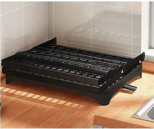 Scurgător pentru Chiuvetă din Plastic Negru 42x30x29.5cm