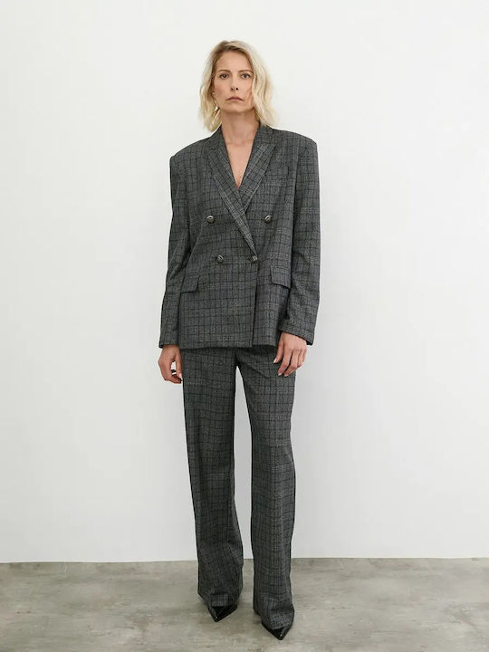 Women's Fabric Trousers Black