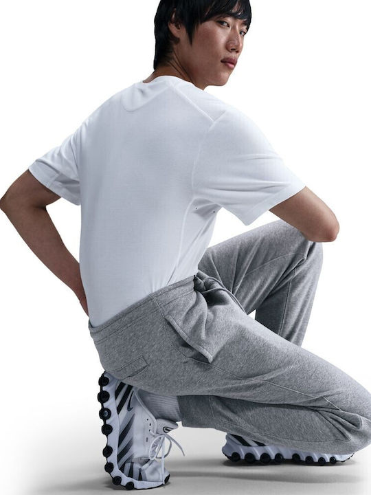 Nike Club Jogger Sweatpants Dark Grey Heather, Light Smoke Grey, White