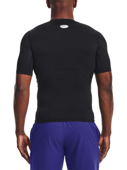 Under Armour Heatgear Bluza termica pentru barbati cu maneci scurte Compresie Negru